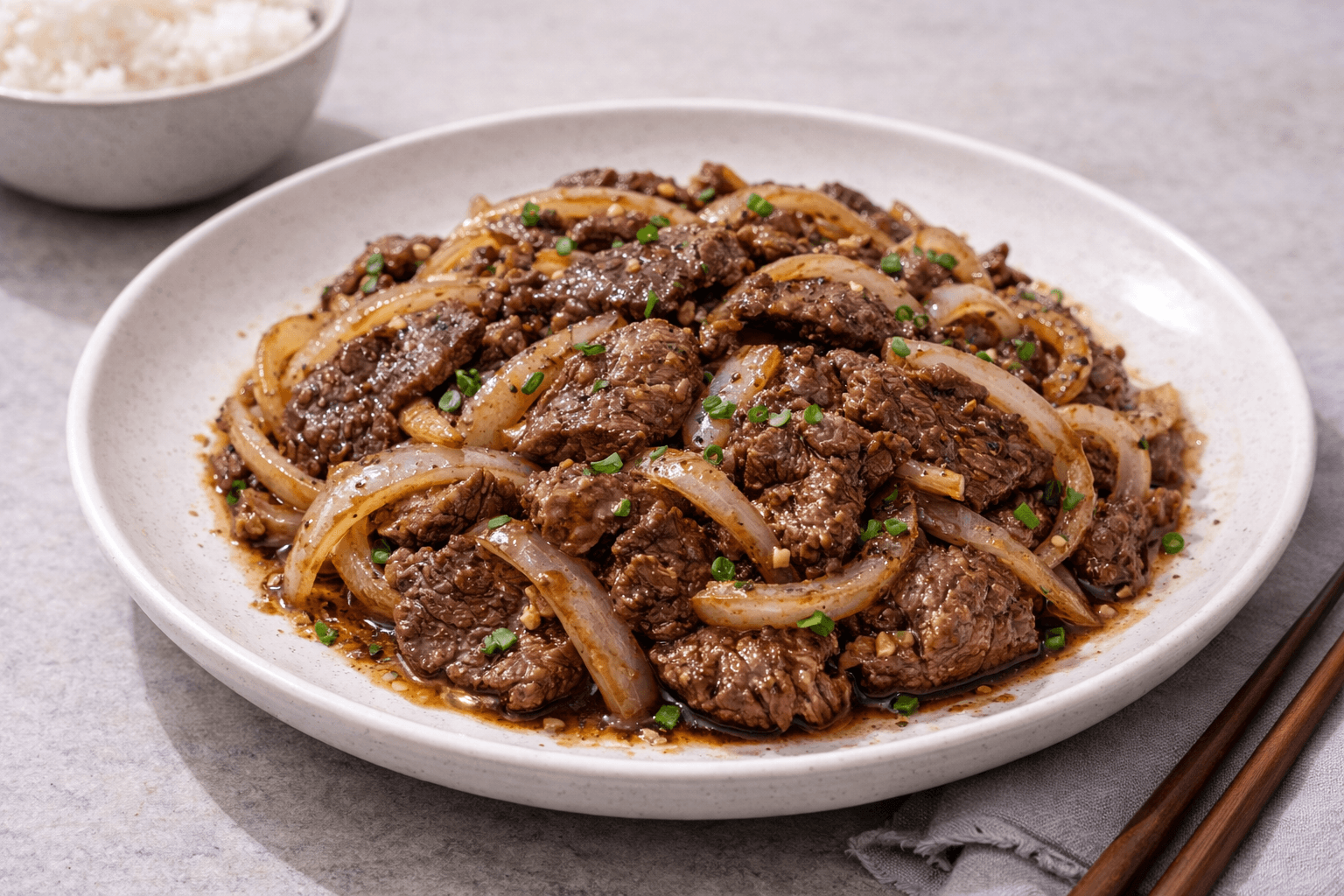 牛肉炒洋蔥