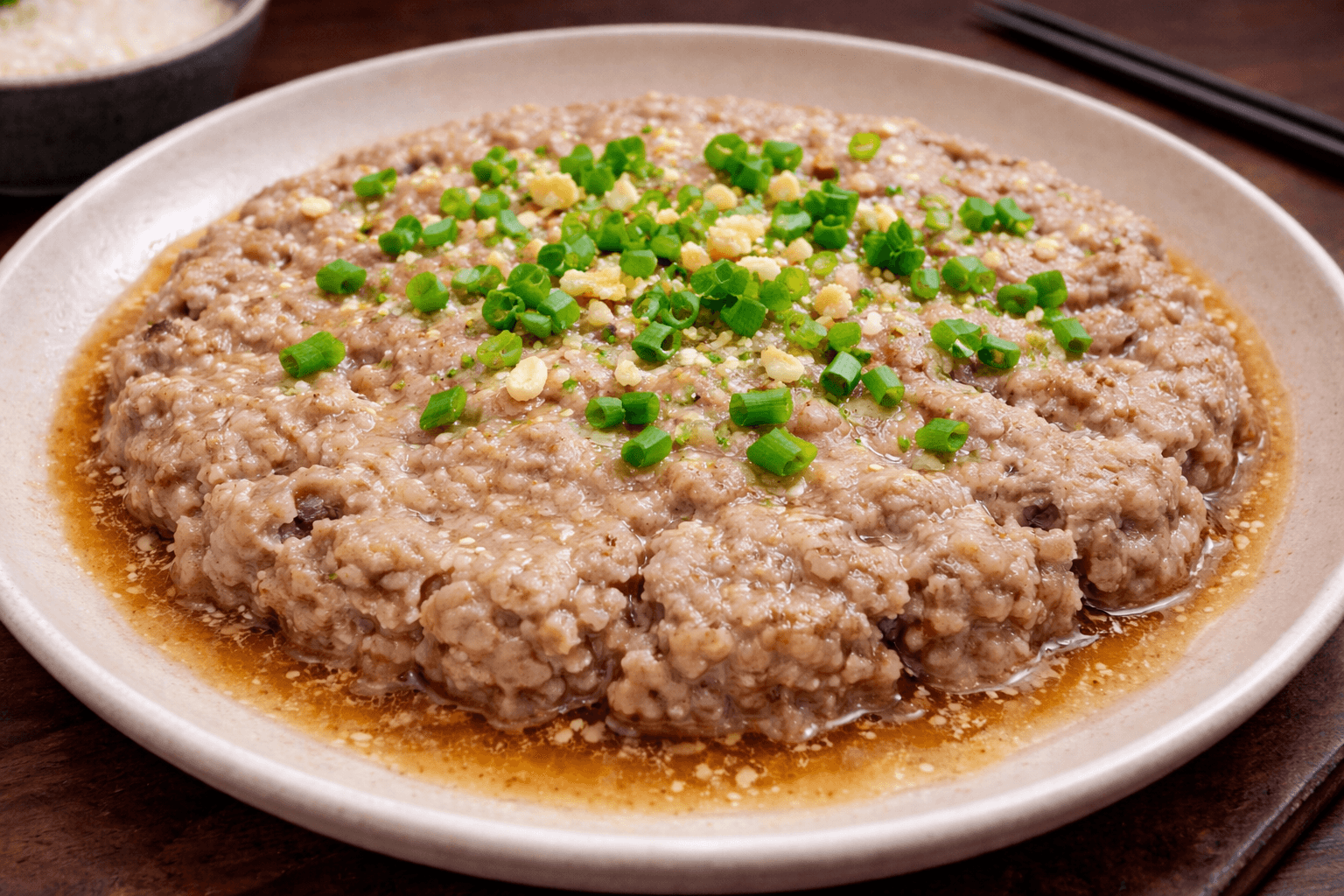 蒸肉餅