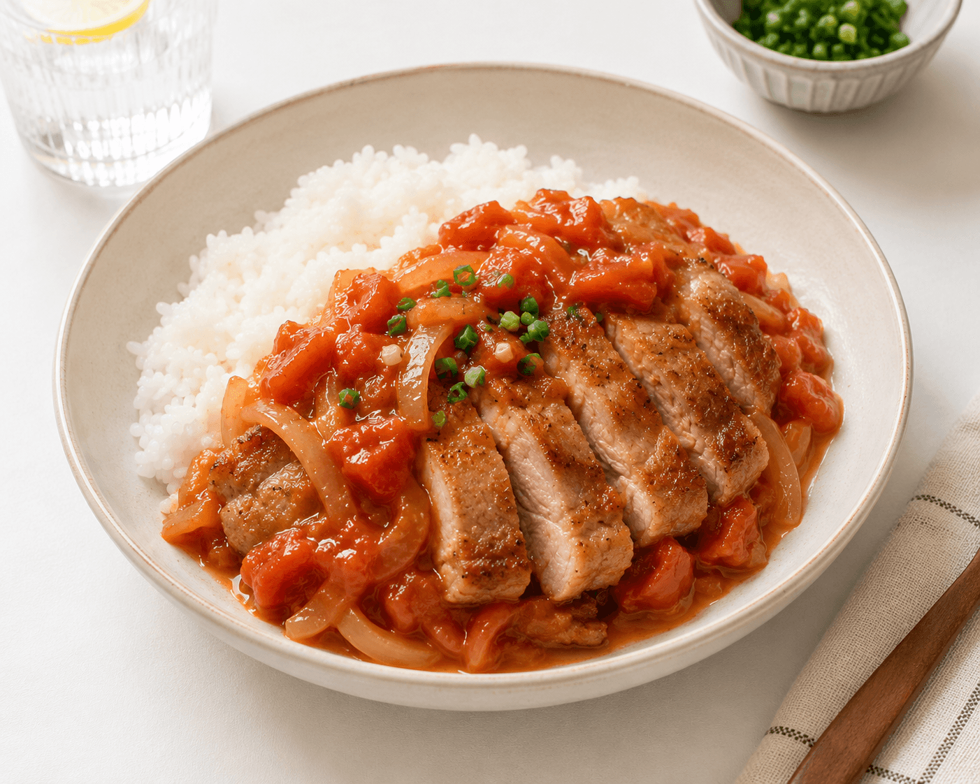 鮮茄豬扒飯