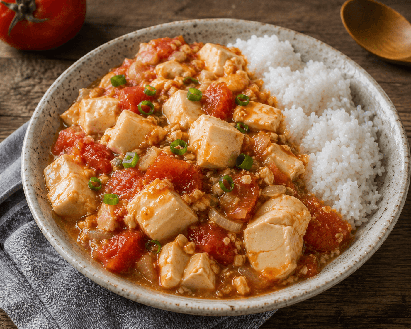 番茄豆腐燴飯